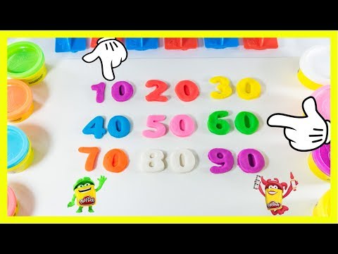 Learning to count 10 in 10 with Play-Doh | Toys for children
