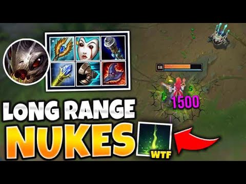 OMG! AP KOG'MAW R CAN LITERALLY ONE SHOT ACROSS THE MAP! (NUKE CITY) - League of Legends