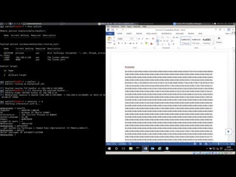 Video Thumbnail: How To: Gain a Shell with MS Word 2013 File  (PoC)