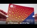 Prima Product Video 16 PT Silk Laminate Spot UV 5x7 Flyer
