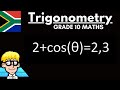 Trig Equations Grade 10