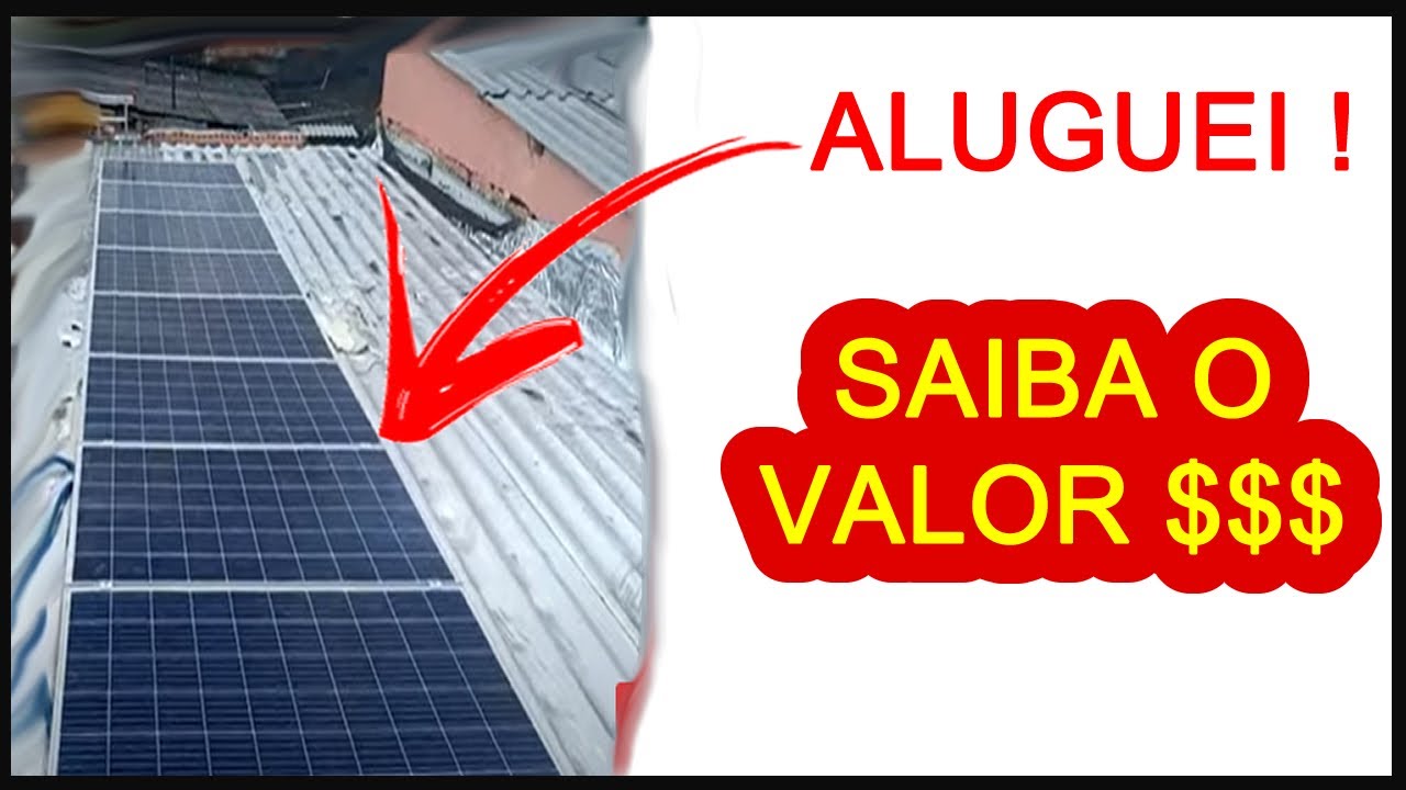 Aluguei uma Casa Com Sistema Fotovoltaico Junto