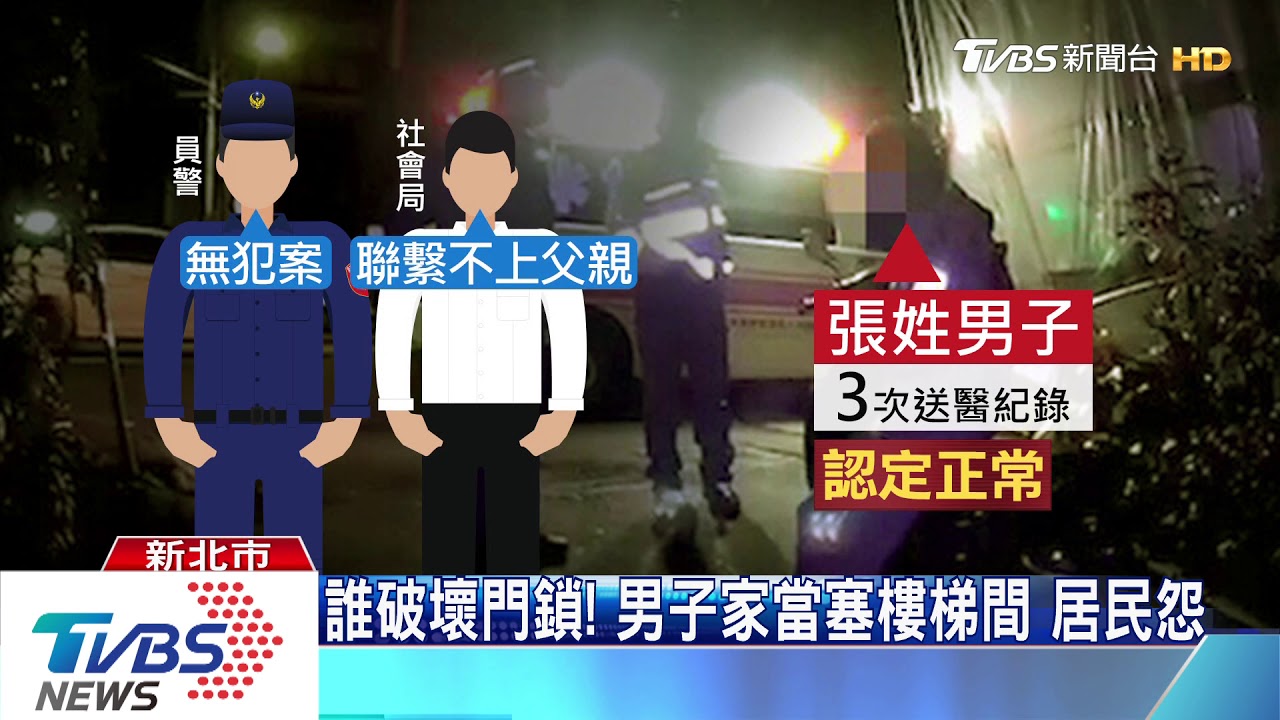 怎有人樓梯睡半年! 男擾鄰遭警消送醫