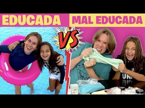 EDUCADA VS MAL EDUCADA NA PISCINA / FAZENDO SLIME - O FILME | TIO LUCAS
