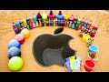 How To Make APPLE Logo With Cement IPhone 16 Vs Fanta Mtn Dew Coca Cola Vs Mentos Popular Sodas