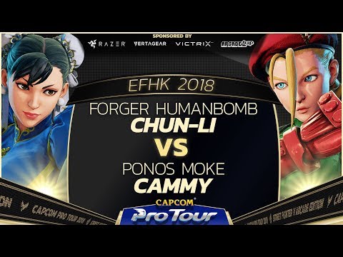 Forger HumanBomb (Chun-Li) vs Ponos Moke (Cammy) - EFHK 2018 Pools - SFV - CPT 2018