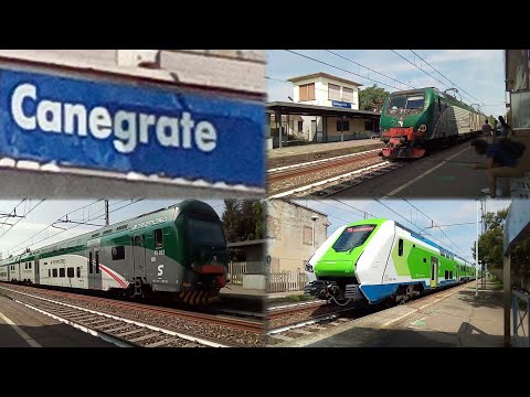 TRENI IN ARRIVO E IN TRANSITO ALLA STAZIONE DI CANEGRATE RFI