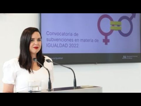 Presentación de las ayudas anuales en materia de igualdad 2022 de la Diputación de Málaga