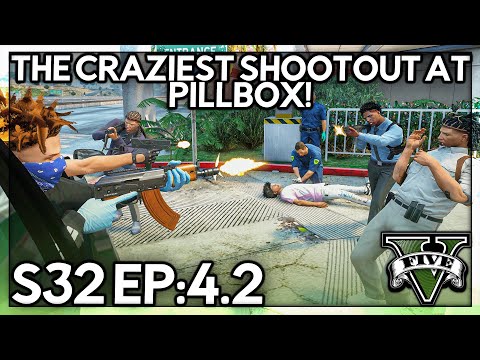 Episode 4.2: The Craziest Shootout At PillBox! | GTA RP | Grizzley World Chiraq