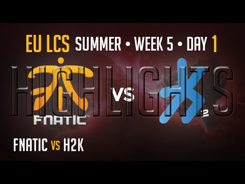 Fnatic vs H2K HIGHLIGHTS | Week 5 EU LCS Summer Split 2015 S5 | FNC vs H2K W5