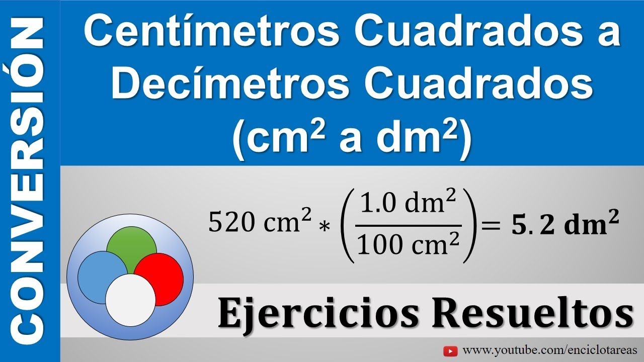 Centímetros Cuadrados a Decímetros Cuadrados (cm2 a dm2) Muy sencillo