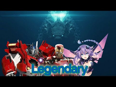 Godzilla, Optimus Prime, Iron Man and Neptune Tribute (Skillet - Legendary)