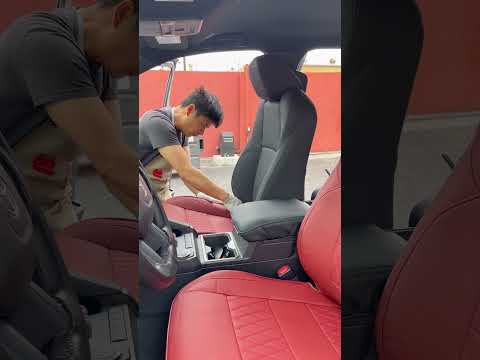 How to Install Toyota Tacoma Custom Red Seat Covers 2024