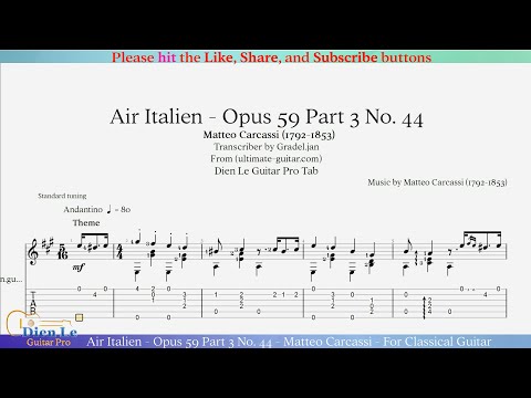 Opus 59 Part 3 No 44 - Air Italien - Matteo Carcassi