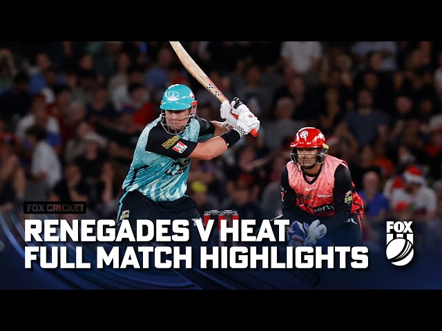 Melbourne Renegades vs. Brisbane Heat – Full Match Highlights I 21/12/23 I Fox Cricket