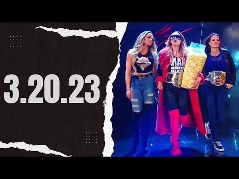 WWE Raw   - 03.20.23 - Trish Stratus, Lita, Becky Lynch Ringside for Bayley vs Rhea Ripley
