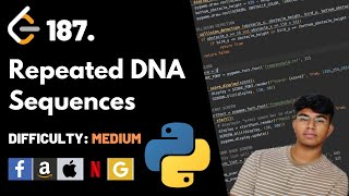 YouTube video 'Repeated DNA Sequences | Leet code 187 | Theory explained + Python code'