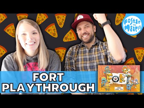Fort Playthrough & Review | Board Game Tutorial | Jeff vs Jamie