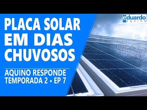 Placa Solar Também Gera Energia em dia Nublado