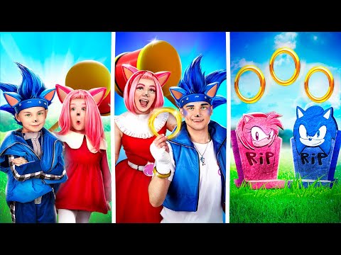 Love Story Sonic the Hedgehog and Amy Rose! From Birth To Death! Pokémon in Real Life!