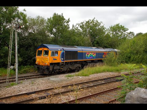 66773 'Pride of GBRF' Shunting into Clitheroe Castle Cement