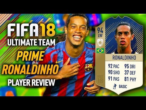 FIFA 18 PRIME RONALDINHO (94) *ICON* PLAYER REVIEW! FIFA 18 ULTIMATE TEAM!