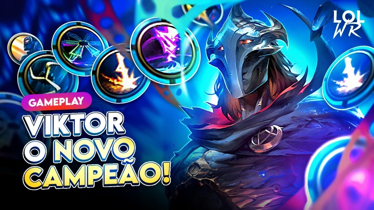 GAMEPLAY VIKTOR, O NOVO CAMPEÃO! | LoL Wild Rift