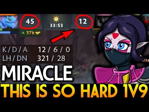 Miracle- Dota 2 [Templar Assassin] This is so Hard 1v9