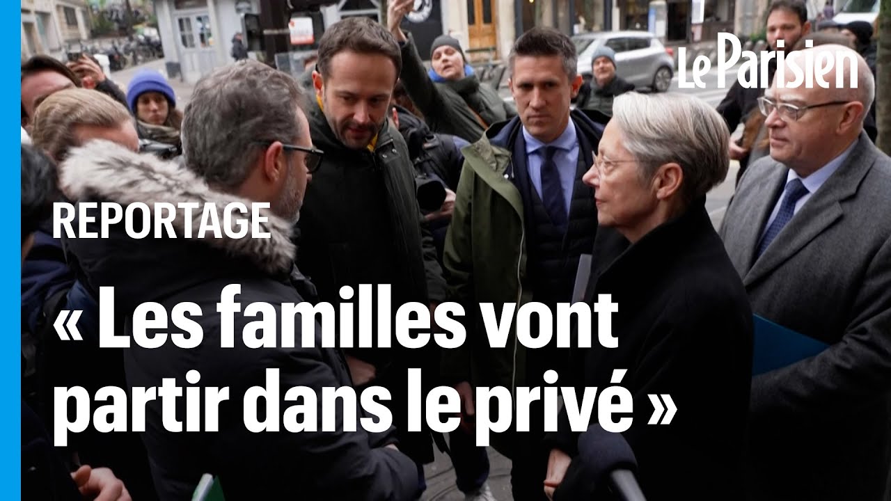 Élisabeth Borne interpellée sur les fermeture de classes dans les écoles à Paris