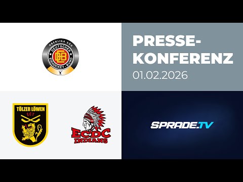 01.02.2026 - Pressekonferenz - Tölzer Löwen vs. ECDC Memmingen Indians