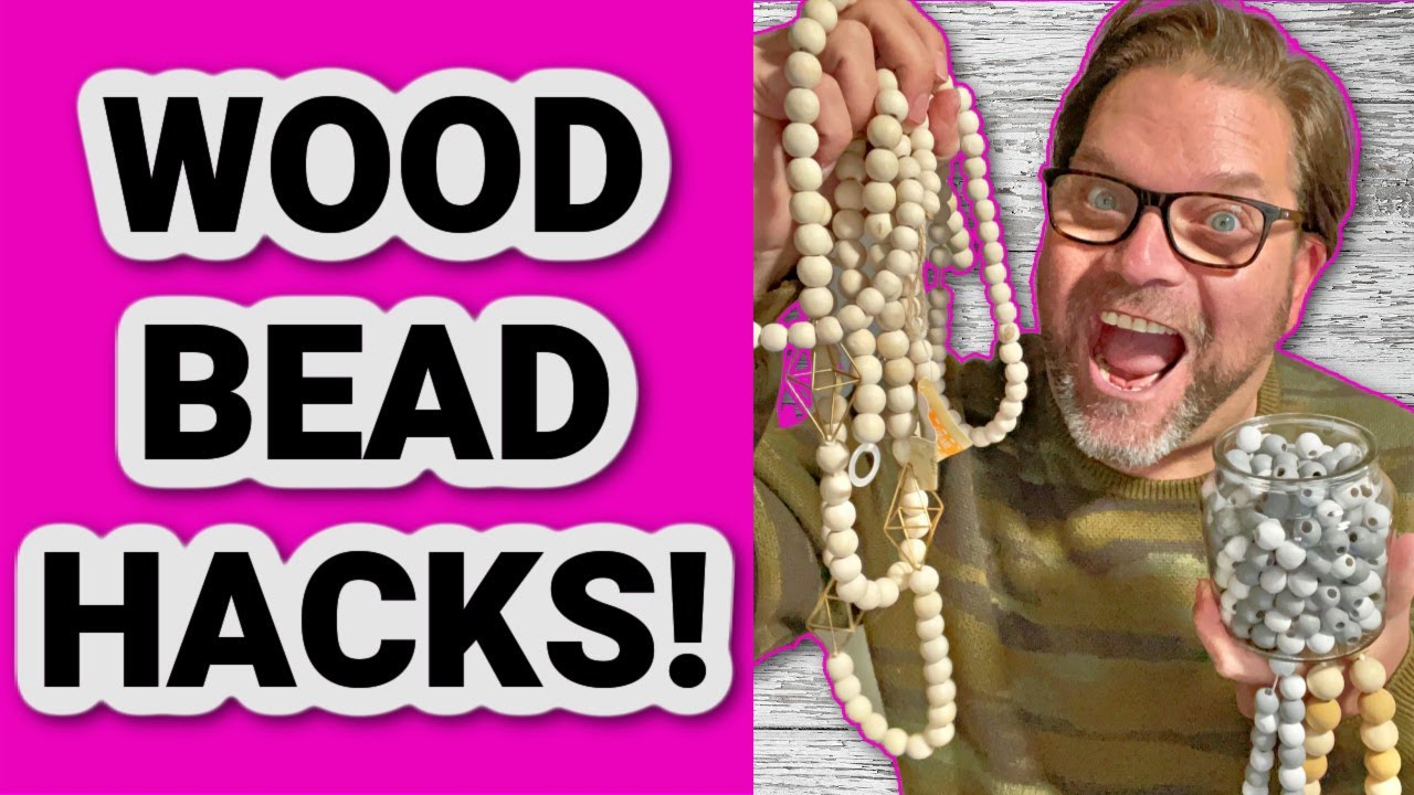 **WOW** High-End Wood Bead Hacks!!! Beautiful DIY projects using Wood Beads!! DIY for Less!