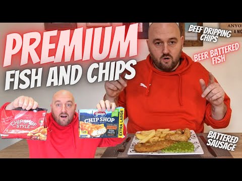 PREMIUM FISH AND CHIPS | Youngs | BEEF DRIPPING CHIPS | Battered Sausage | BEER BATTERED FISH | Peas