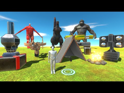 Build Barracks With Modern Equipment To Fight Godzilla - Animal Revolt Battle Simulator