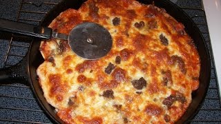 preview picture of video 'Turn Store Bought Pizza into Cast Iron Deep Dish Pizza'