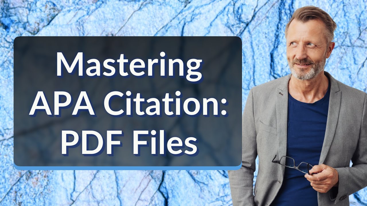 Mastering APA Citation: PDF Files