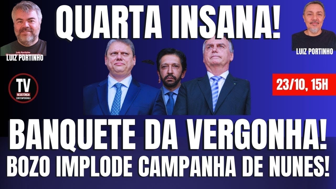 [AO VIVO] BOMBA! BANQUETE DA VERGONHA! ENTRADA DE BOZO TEM POTENCIAL PARA IMPLODIR NUNES (23/10/2024