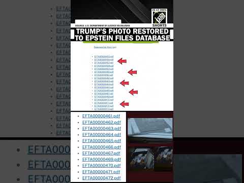 Donald Trump’s photo restored to public database of Epstein files by Justice Department