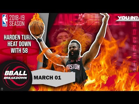 James Harden Turns Down The Heat With 58 Points