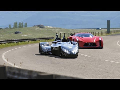 Nissan DeltaWing  vs Nissan Concept 2020 Vision GT vs Nissan GT-R '17 at Highlands