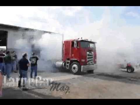 Chad Mcgarvey doing a burnout at the 2011 Exit 21 Bash