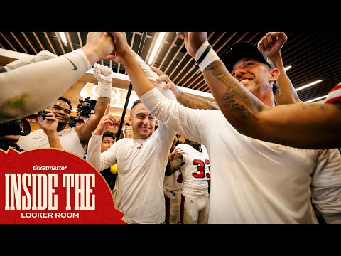 Go Inside the 49ers Locker Room Following Week 3 vs. Cardinals