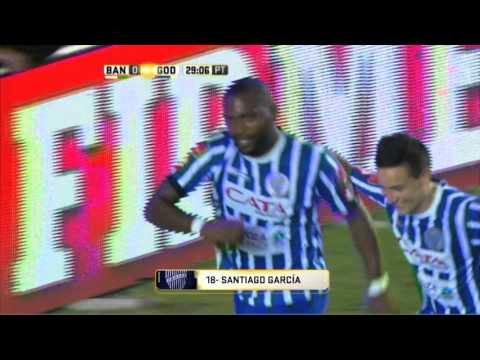 Gol de García. Banfield 0 - Godoy Cruz 1. Fecha 5. Primera División 2016.