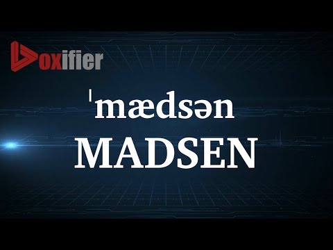 How to Pronunce Madsen in English - Voxifier.com