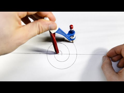 How to Draw a Spiral With a Compass