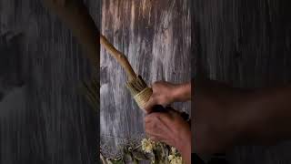 Make a witch  broom with me #halloweencraft #short #shorts