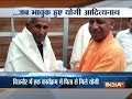 Yogi Adityanath gets emotional on meeting father in Bijnor