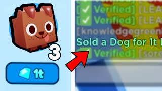 😭I SOLD MY DOG for 1 TRILLION GEMS in Pet Simulator X