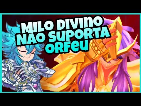 Milo Divino Tá' Correndo do Orfeu de Lira em Saint Seiya Awakening