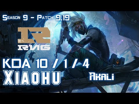 RGN Xiaohu AKALI vs ZOE Mid - Patch 9.19 KR Ranked