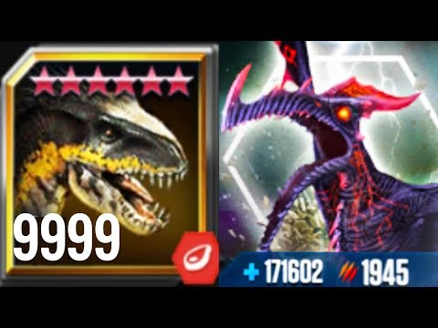 INDORAPTOR LEVEL 9999 vs PHEONIX 44 Level 30 New World Event Boss - Jurassic World Android Gameplay
